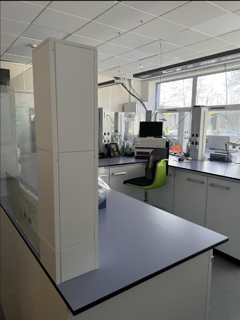 Clinical-grade sanitisation workflow in progress